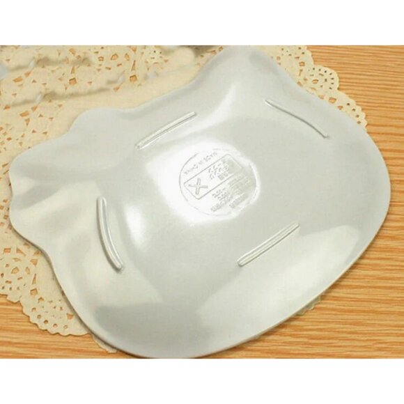 Hello Kitty Ceramic Dinner Plate – Cute Cartoon Snack Tray for Fruit, Cake - Picture 2 of 2